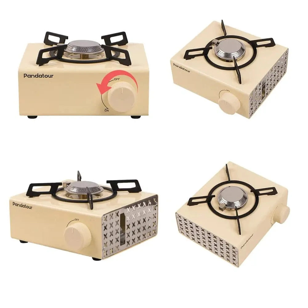 2000W High Power Outdoor Camping Metal Stoves Portable Picnic Furnace Cartridge Furnace Water Boiling Cooking Accessory