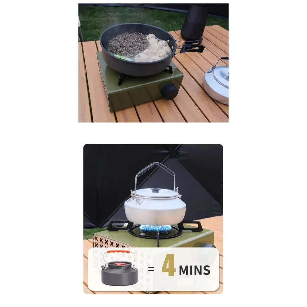 2000W High Power Outdoor Camping Metal Stoves Portable Picnic Furnace Cartridge Furnace Water Boiling Cooking Accessory