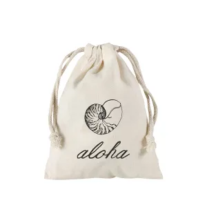 5"x8" Nautilus Aloha Cursive Pouch