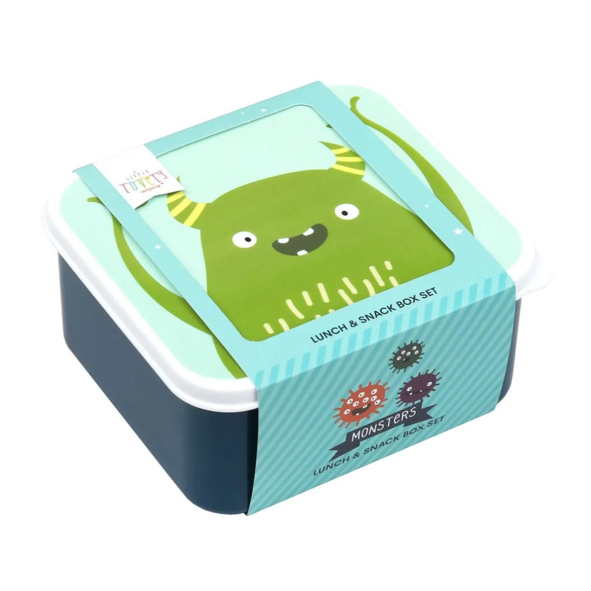 A Little Lovely Company Lunch & Snack Box Set Monsters