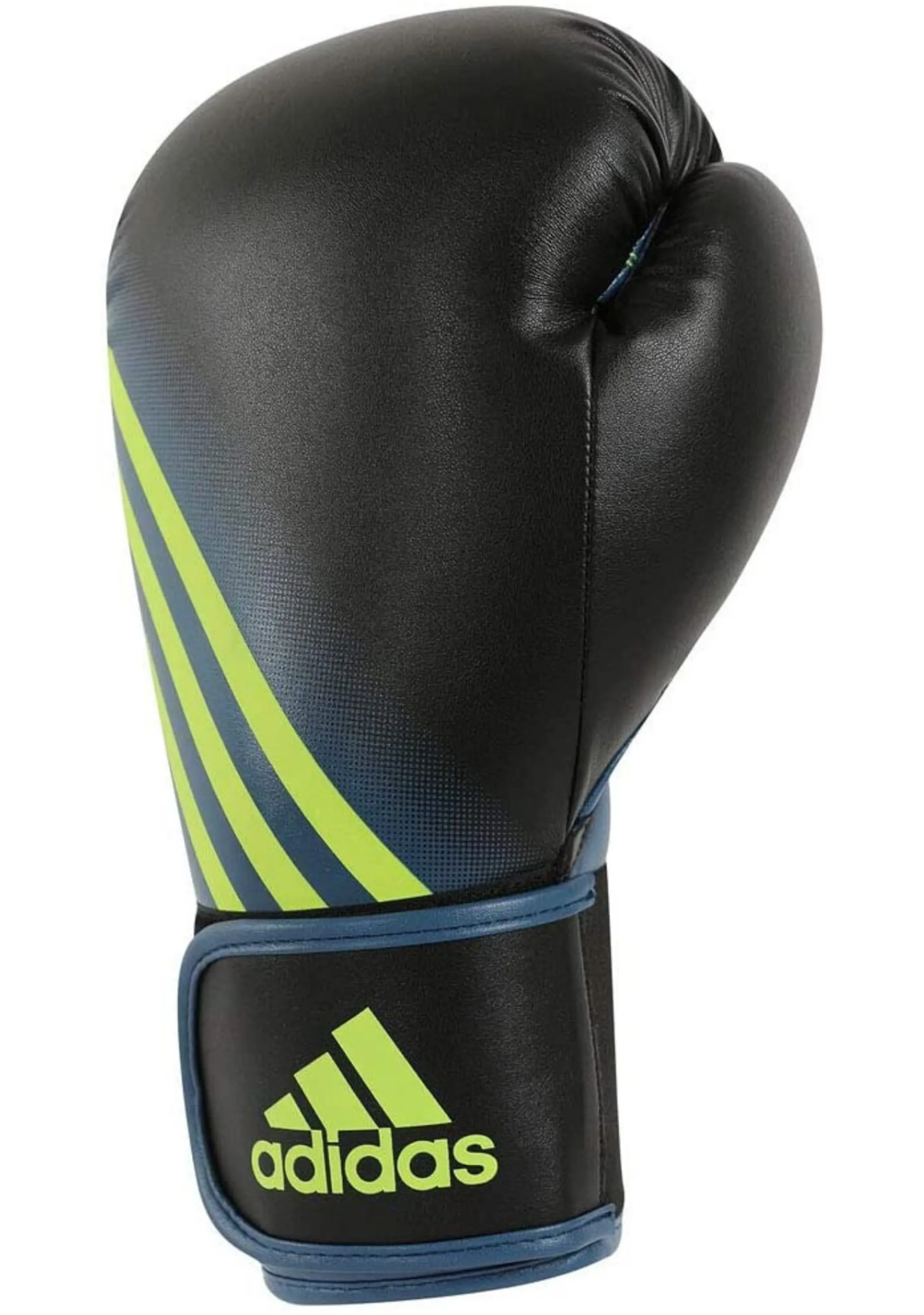 Adidas Unisex Speed 100 Boxing Glove <BR> ADISBG100 BLACK TECH INK/SOLAR YELLOW