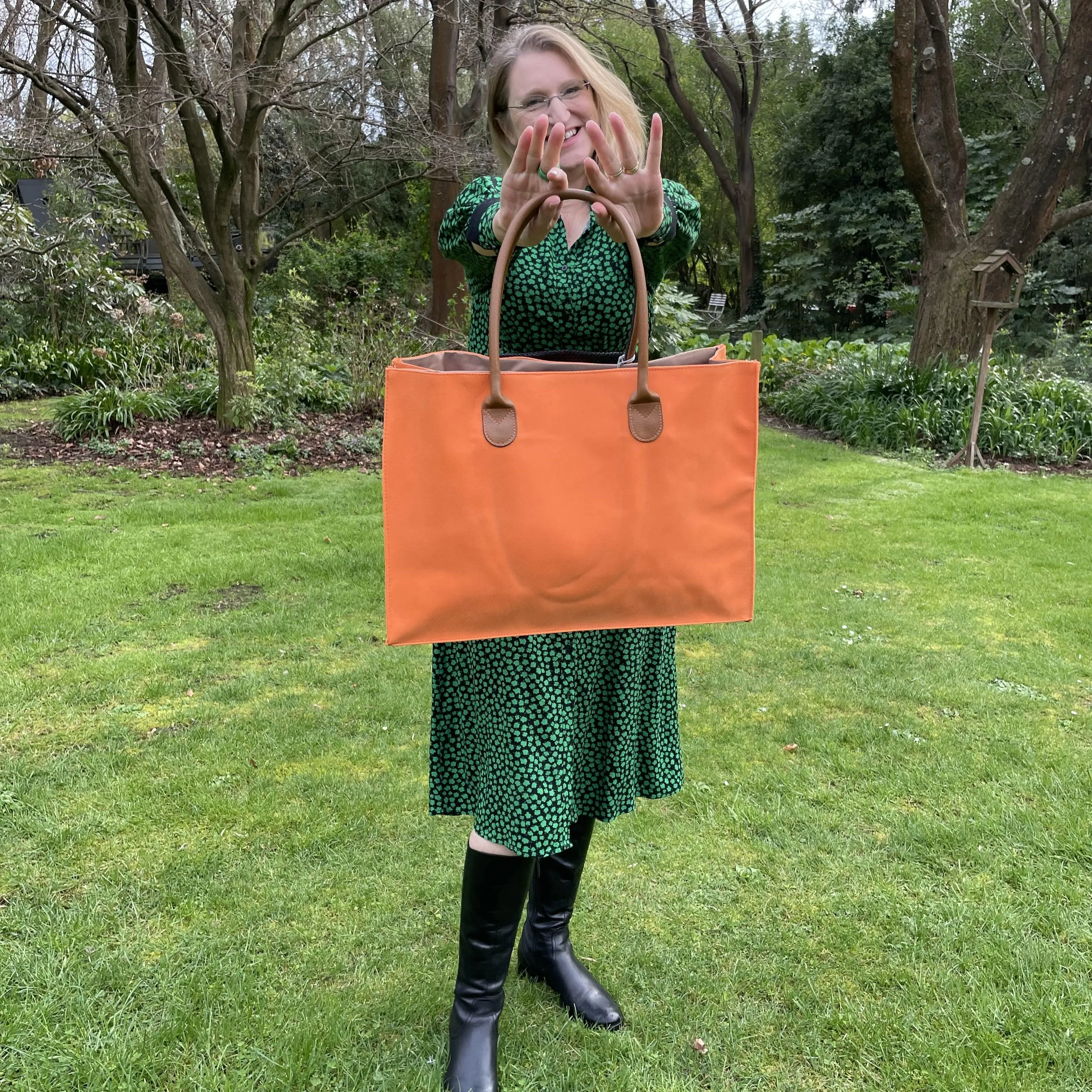 Angola Shopping Tote - Orange