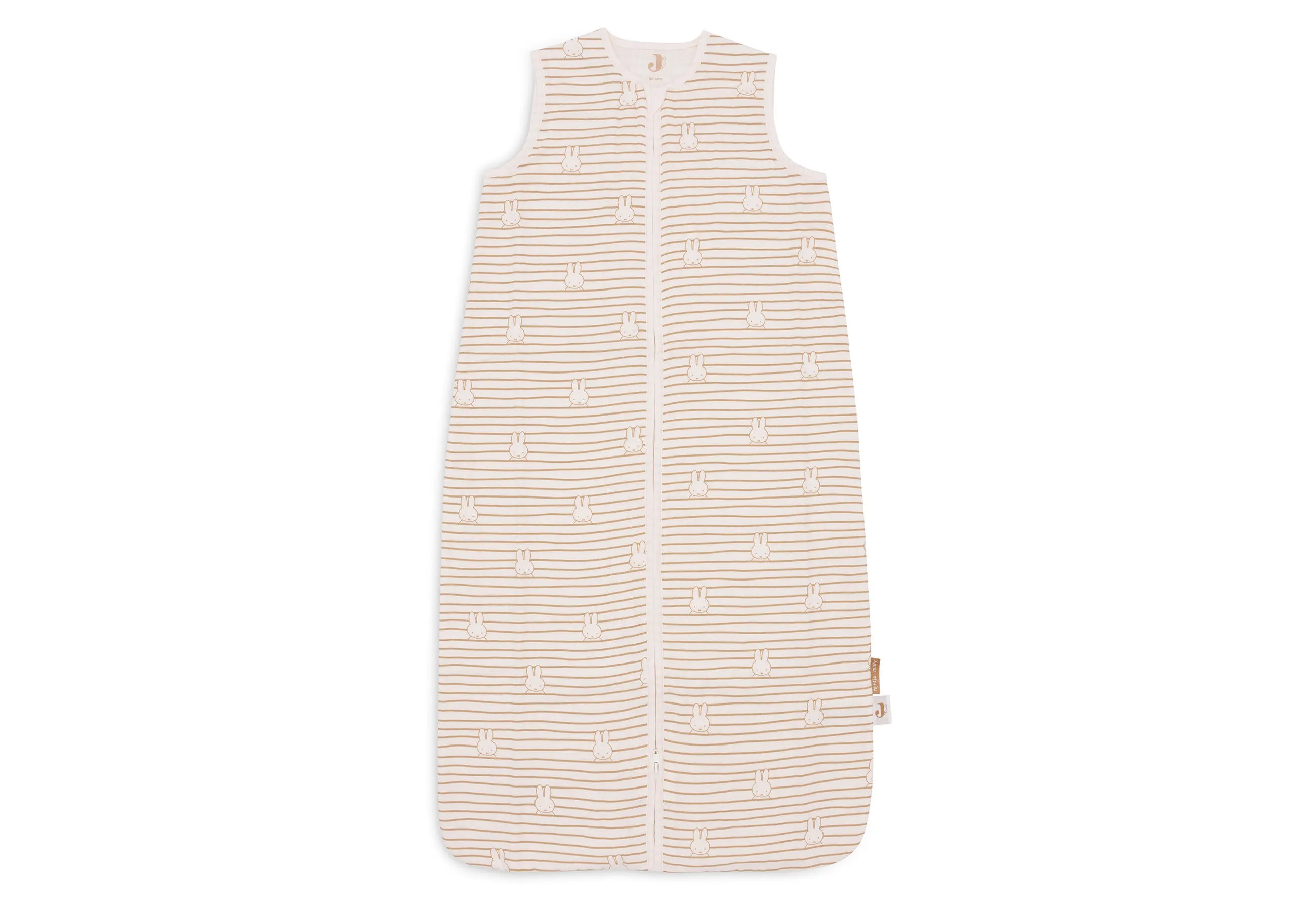 Baby Sleeping Bag Muslin 90cmMiffy Stripe - Biscuit