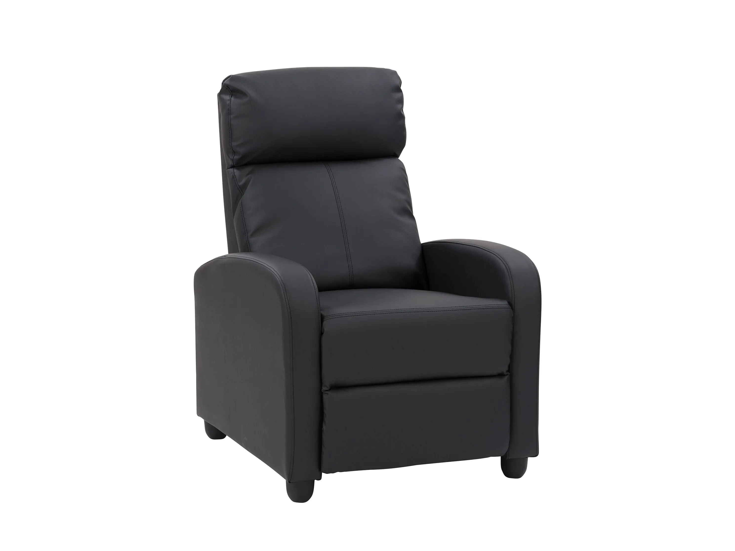 Black Push Back Recliner