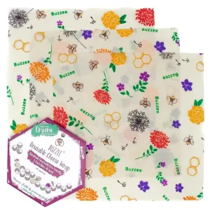 Buzzee 3-Pack Reusable Cheese Wraps