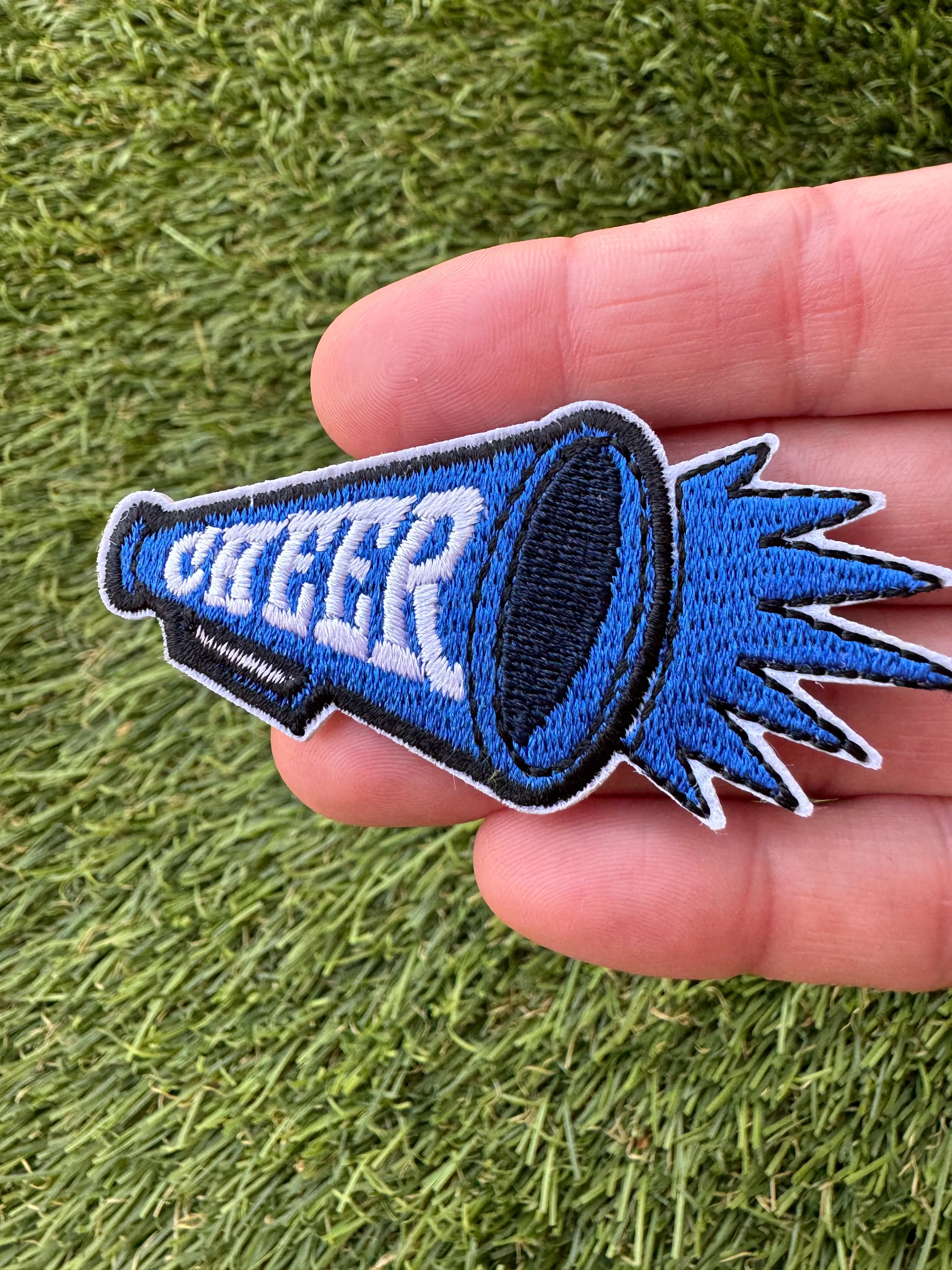 Cheer Megaphone Game Day Iron On Patches