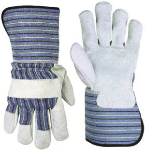 Clc Split Leather Palm Work Gloves With Extended 4.5 Inch  Safety Cuff Large