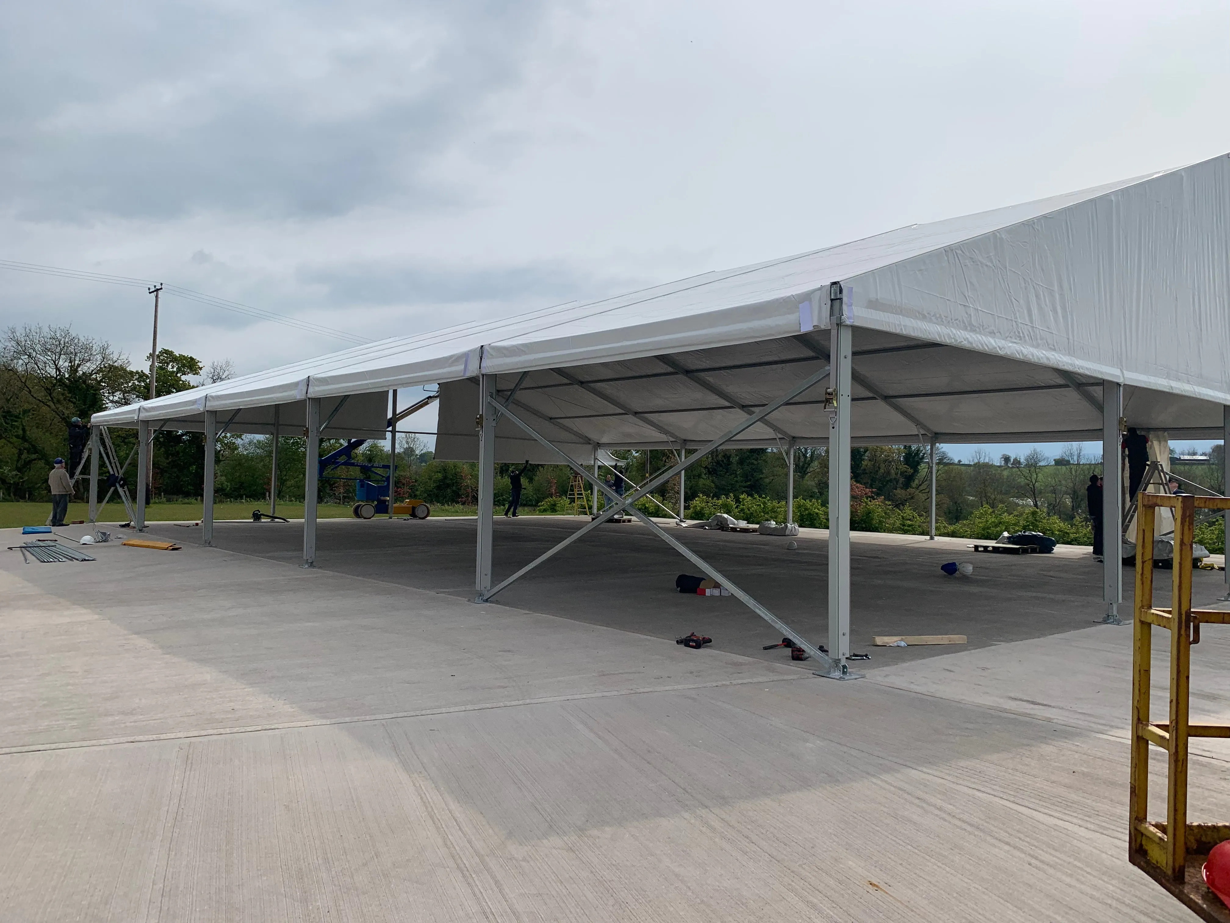 Clearspan Tent, 18M X 25M Plain Wall