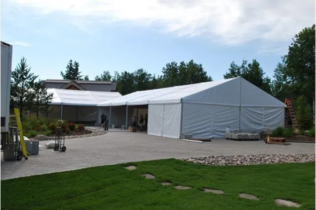 Clearspan Tent, 9M X 20M Plain Walls