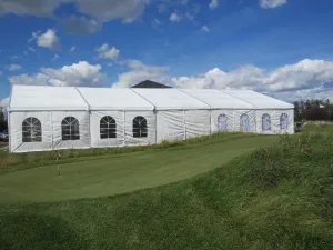 Clearspan Tent, 9M X 25M Plain Walls