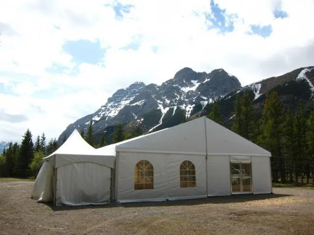 Clearspan Tent, 9M X 35M French Windows