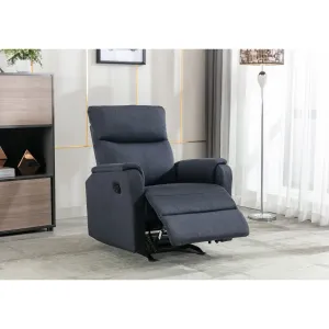 CozyCloud Navy Rocker Recliner