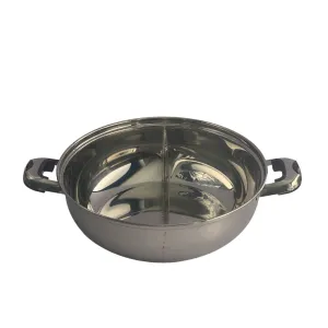 Divided Steamboat Hotpot Pot with Lid 30cm