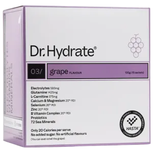 Dr. Hydrate - All-In-One Drink Sachet Box - Grape