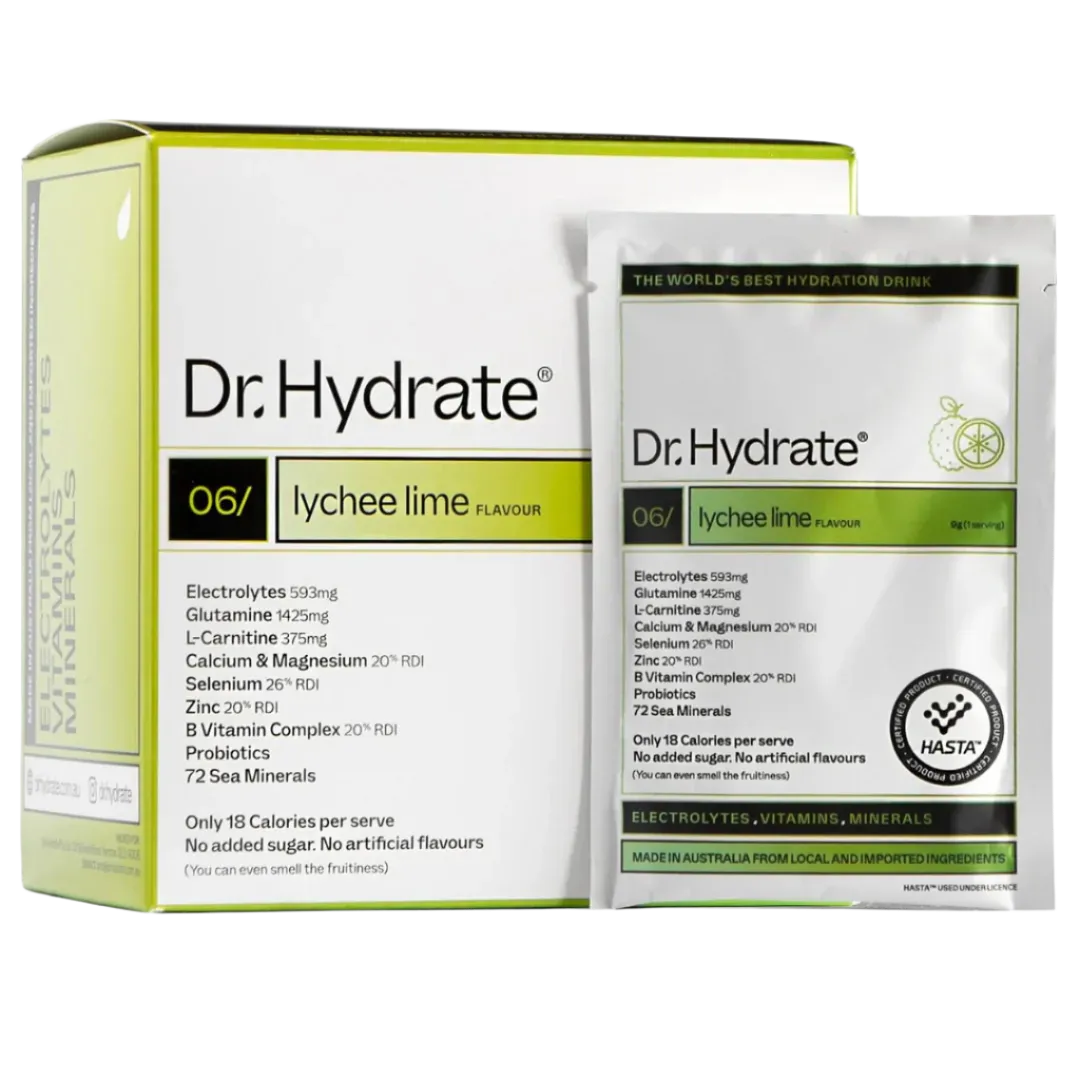 Dr. Hydrate - All-In-One Drink Sachet Box - Lychee Lime [Limited Edition]