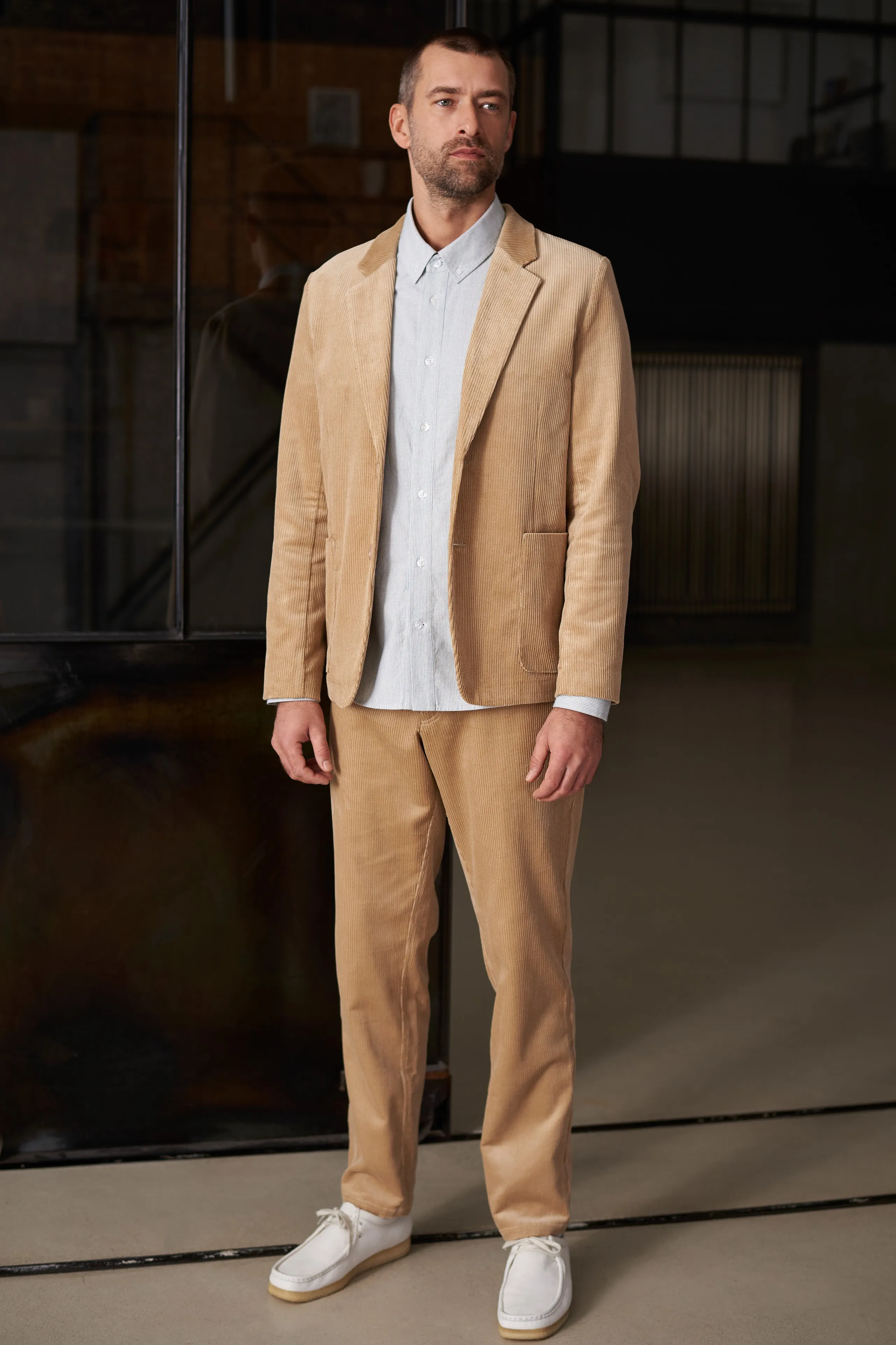 ENVER blazer eco corduroy sand