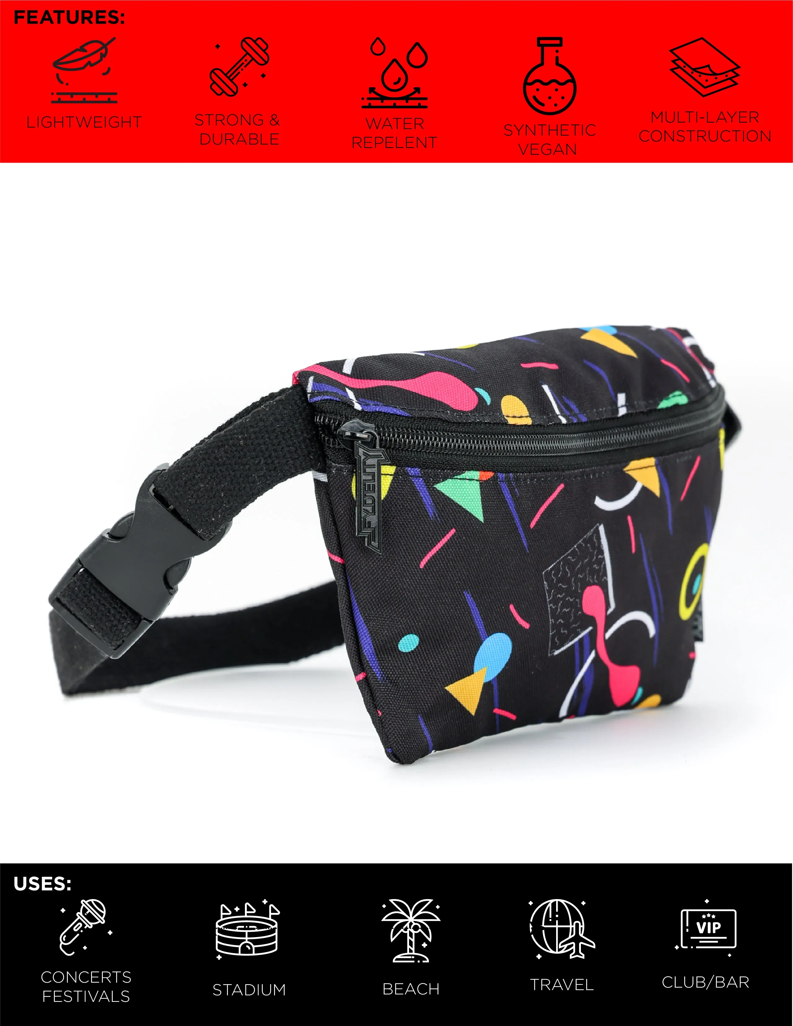 Fanny Pack | Slim | 80's Modern Countdown