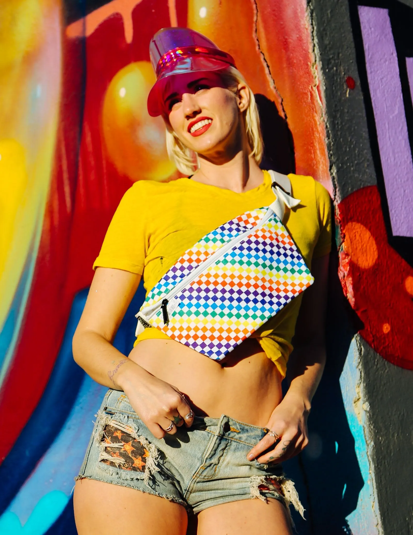 Fanny Pack | XL Plus-Size |PRIDE INDY Check Rainbow