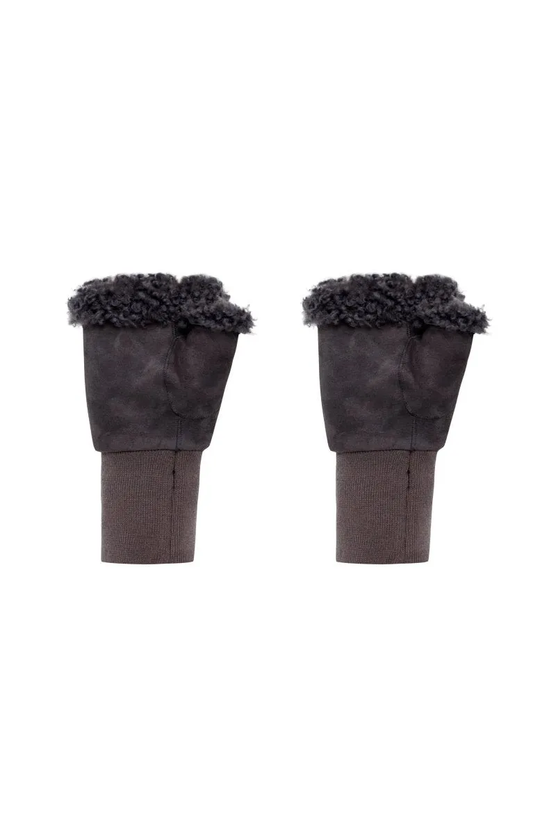 Gisella Women’s Shearling Gloves - Anthracite