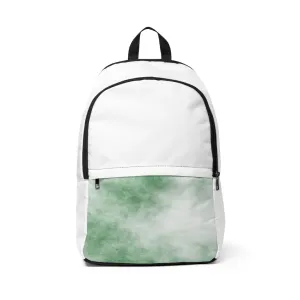 Green Clouds Unisex Fabric Backpack