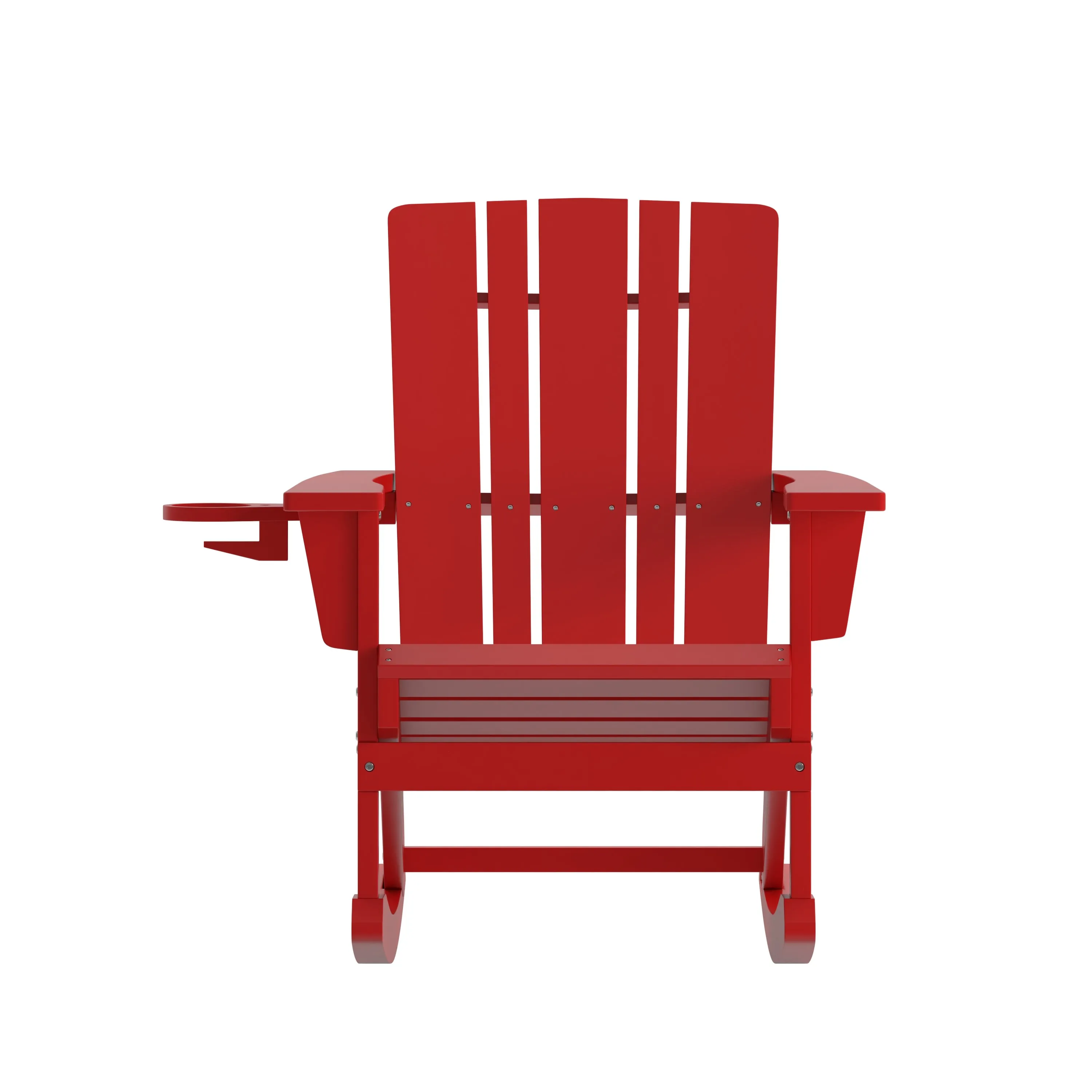 Halifax HDPE Adirondack Chair with Cup Holder and Pull Out Ottoman, All-Weather HDPE Indoor/Outdoor Chair