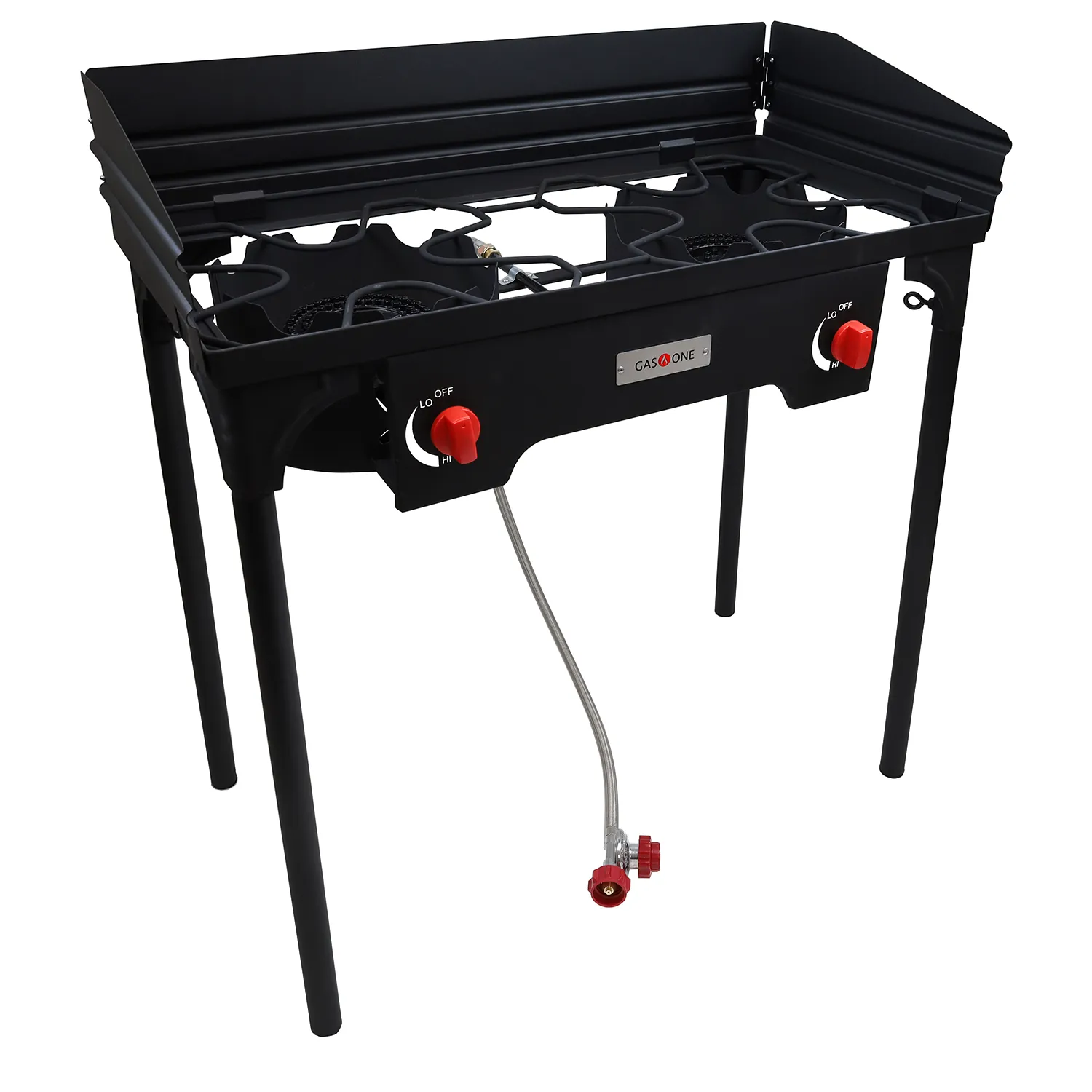 HIGH PRESSURE 2 BURNER W/DETACHABLE WINDSCREEN