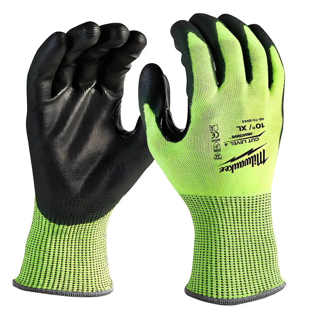 High Visibility Cut Level 4 Polyurethane Dipped - XL