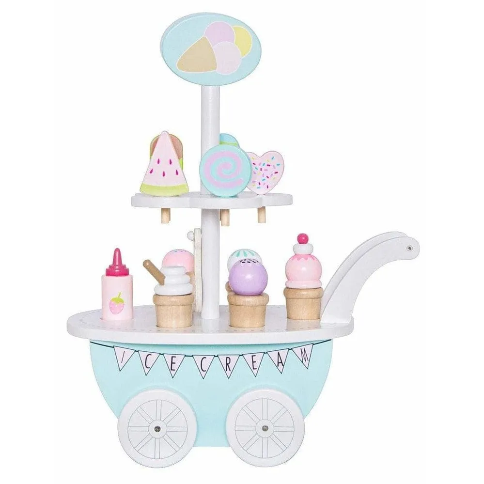 JaBaDaBaDo Wooden Toy Ice Cream Trolley