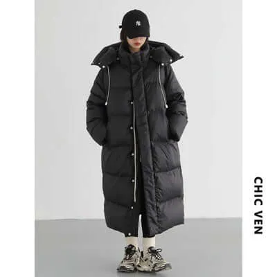 Jacket Female Long Winter | Loose Long Female Jacket | Jacket Long