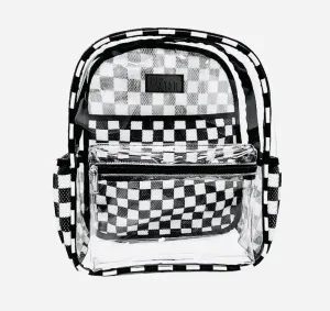 Kids Clear Checkered Backpack