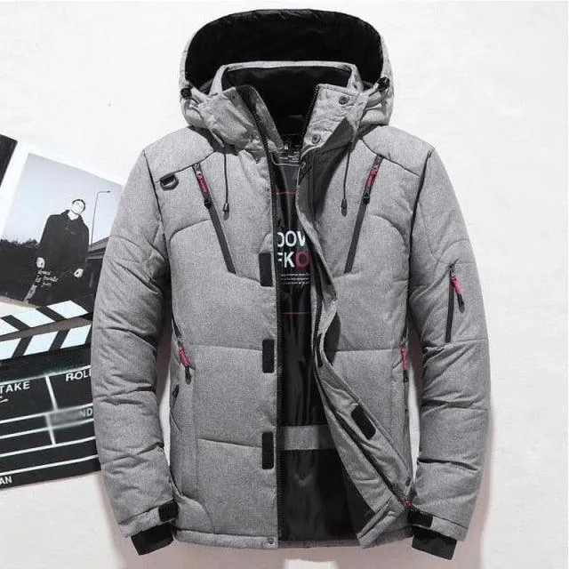 Men's -20 Degree Winter Down Warm Hooded Thick Snow Parka