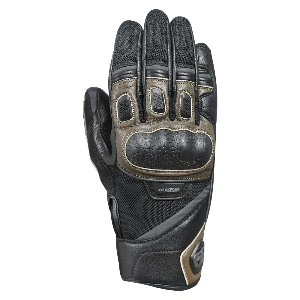 Oxford Outback Men Summer Motorcycle Riding Gloves Black Brown