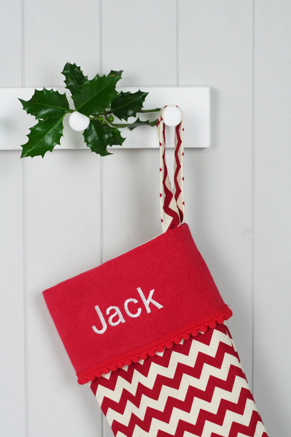 Personalised Christmas Stocking and Santa Sack Set CHEVRONS