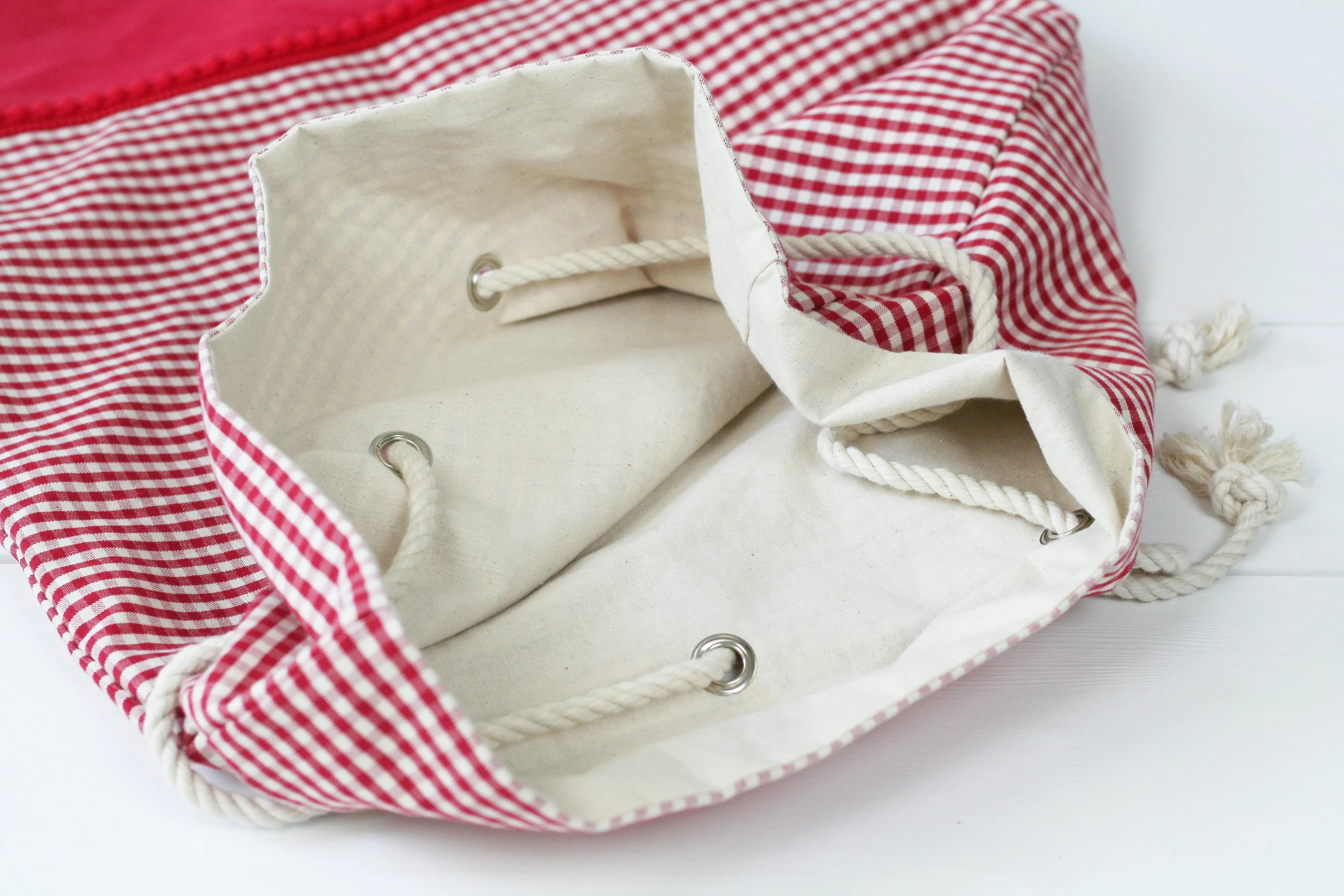 Personalised Santa Sack GINGHAM CHECKS