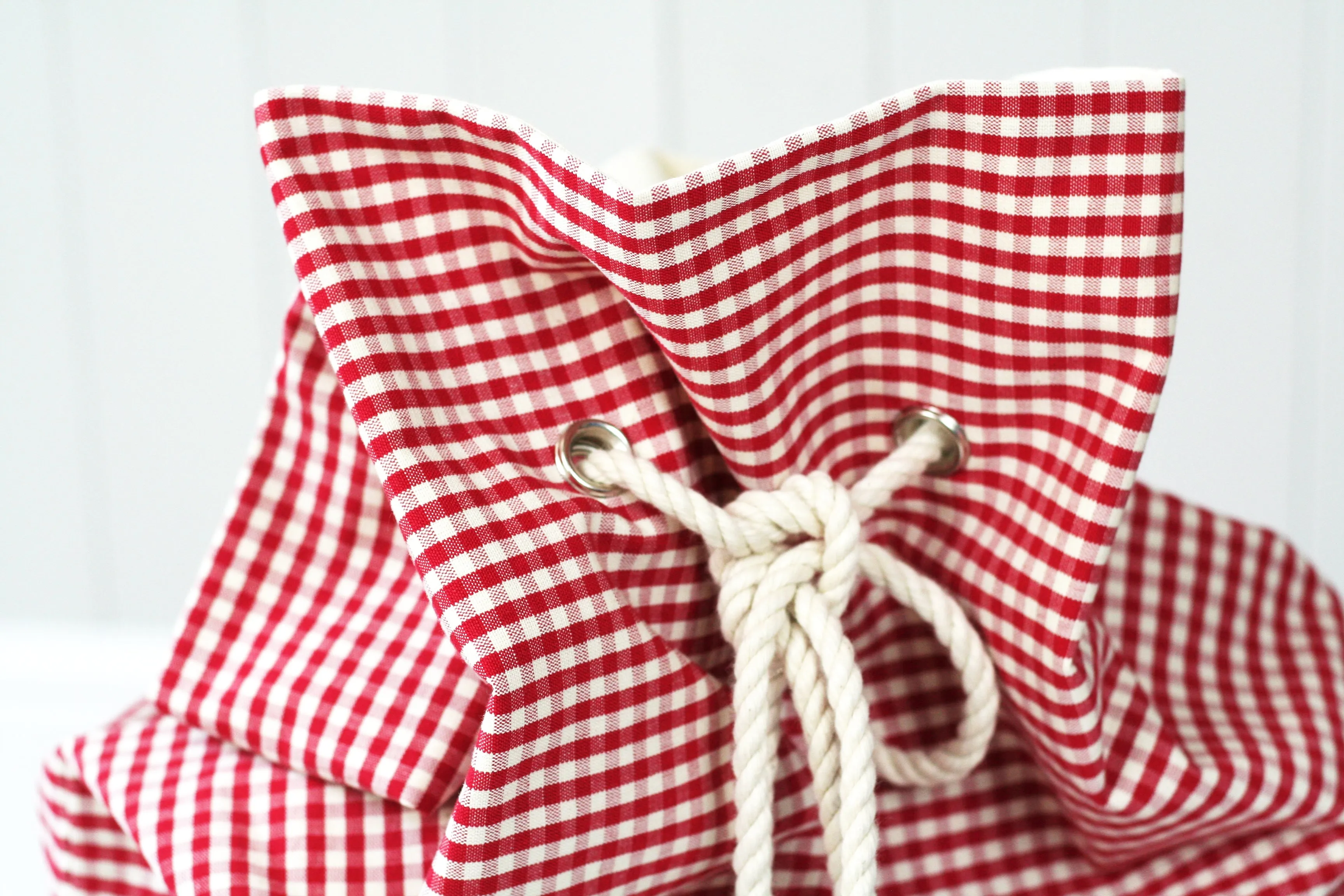 Personalised Santa Sack GINGHAM CHECKS