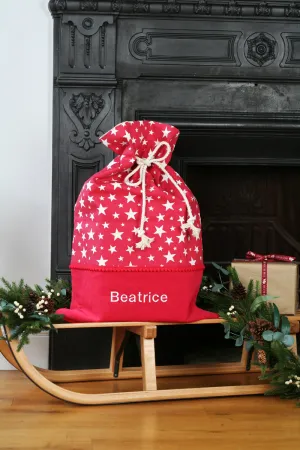 Personalised Santa Sack STARS