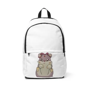 Purple Hamster Unisex Fabric Backpack