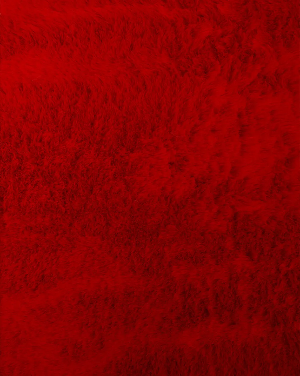 RED ARTIFICIAL FUR FABRIC