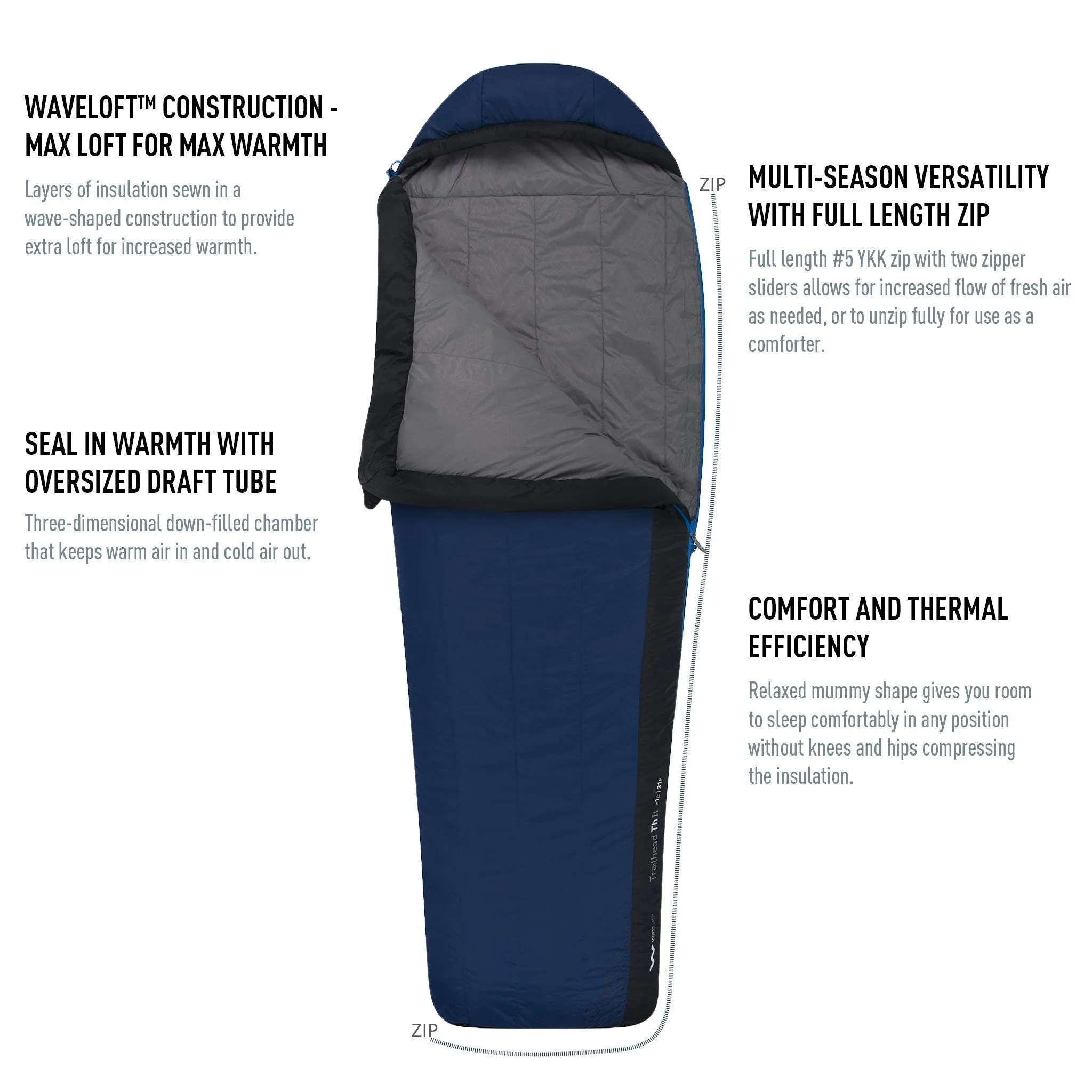 Sea To Summit Trailhead THII L Hand Zip Sleeping Bags