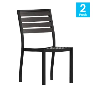 Set of 2 Outdoor Patio Dining Chairs