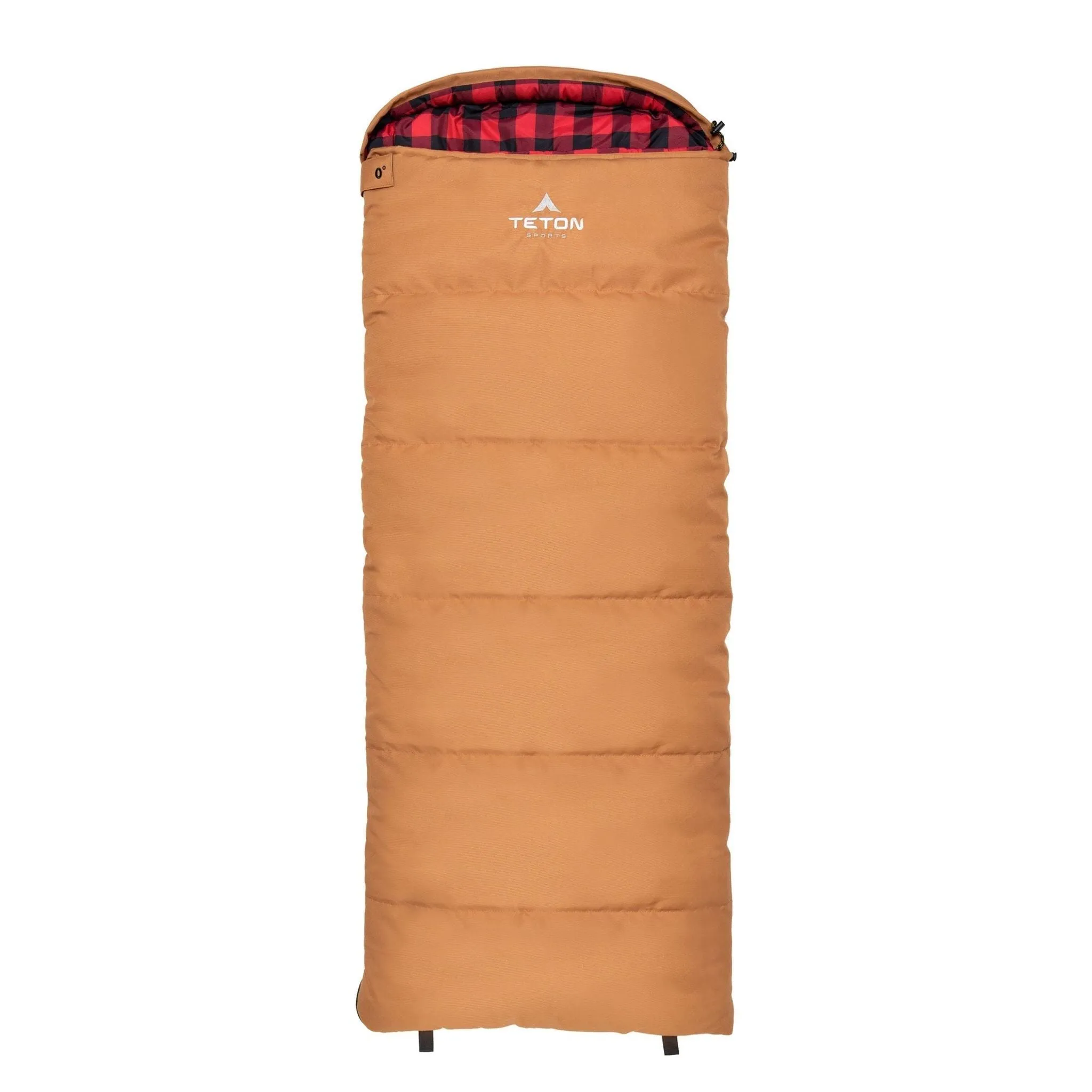 Teton Sports Li'l Bridger -18˚c/0˚f Canvas Sleeping Bag for Kids in Pecan and Fox