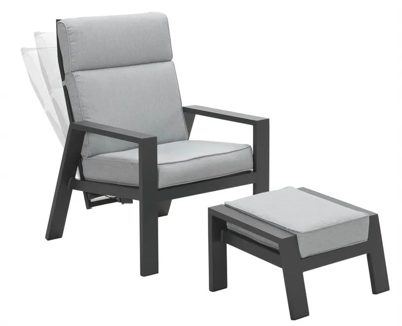 The Monaco Aluminium Recliner Set