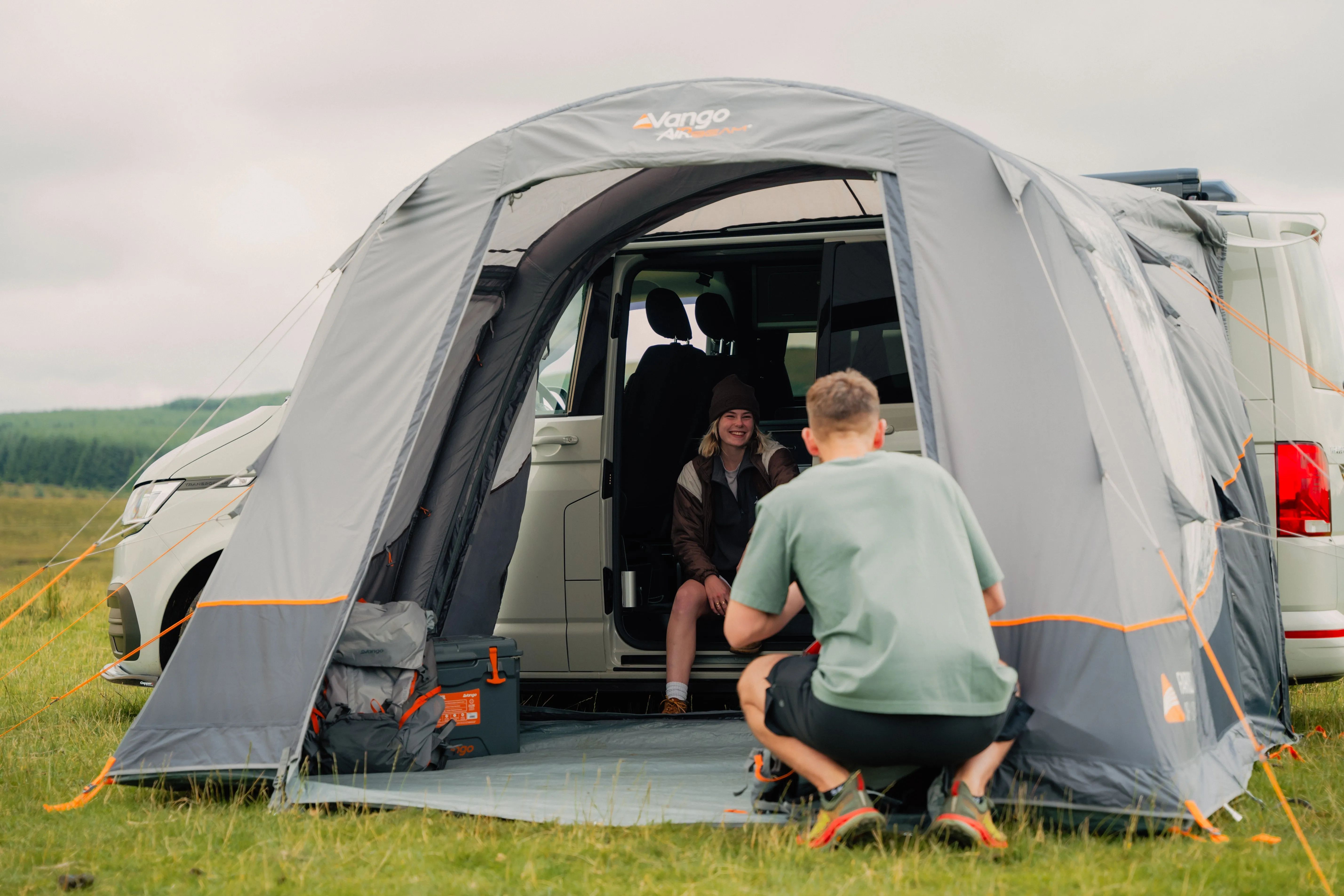 Vango Faros III Air Inflatable Drive Away Awning Cloud Grey - Low