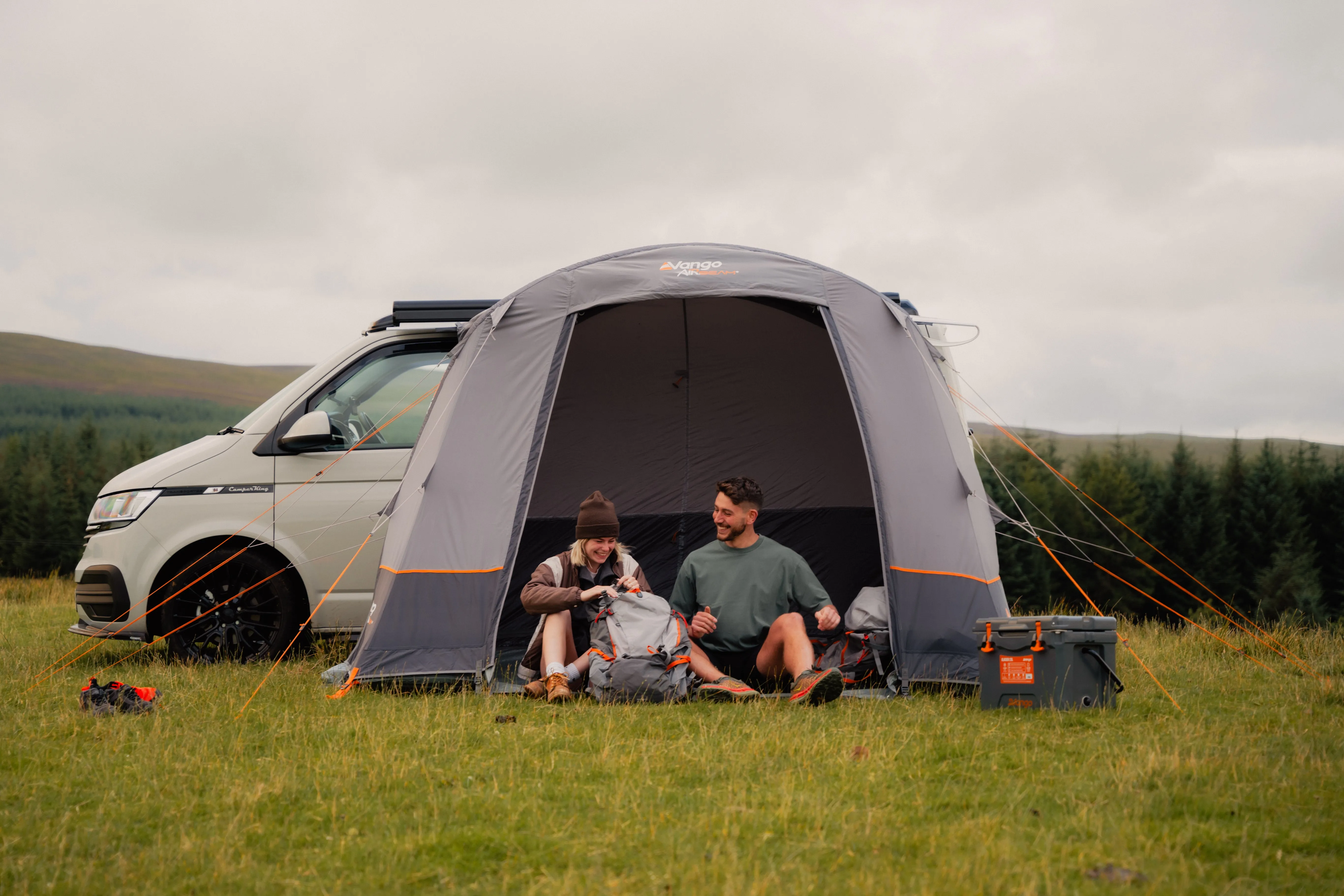 Vango Faros III Air Inflatable Drive Away Awning Cloud Grey - Low