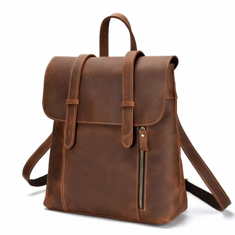 Vintage Pocket Leather Backpacks