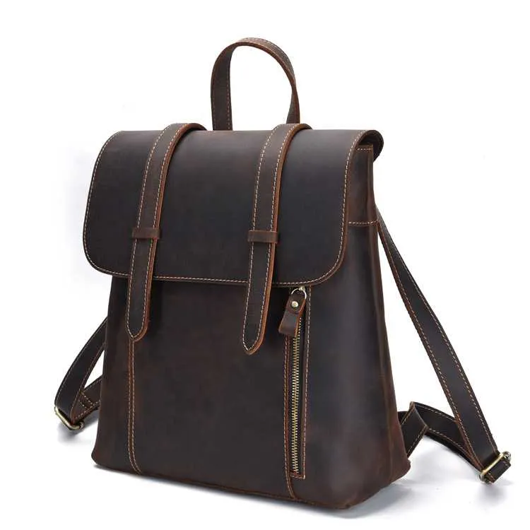 Vintage Pocket Leather Backpacks