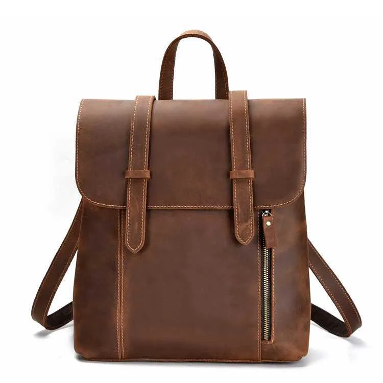 Vintage Pocket Leather Backpacks