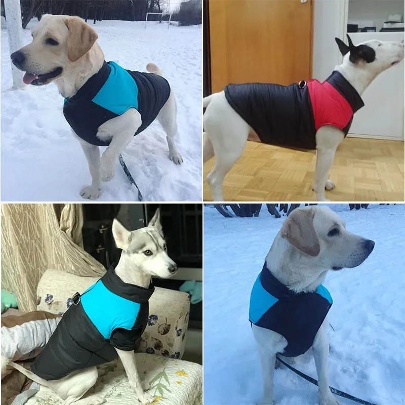 Waterproof Dog Clothes Zipper Jacket Coat For Small Medium Large Dogs Winter Warm Pet Clothing for Dog Costume Vest Apparel