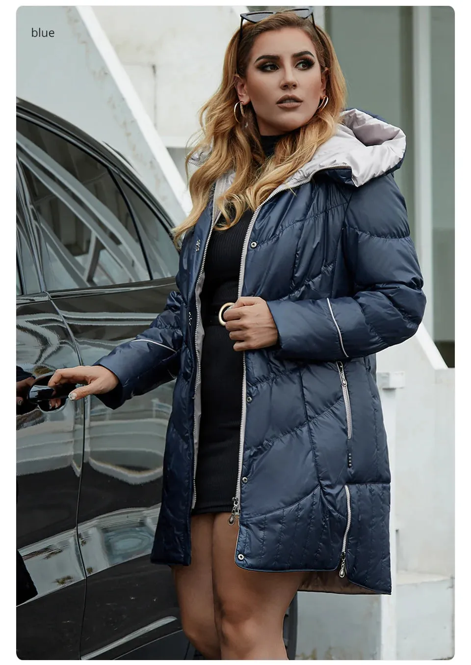 Women's winter Coat Casual Parkas Hooded Coats Plus Size Jacket