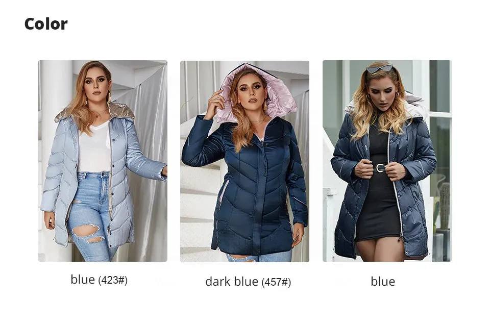 Women's winter Coat Casual Parkas Hooded Coats Plus Size Jacket